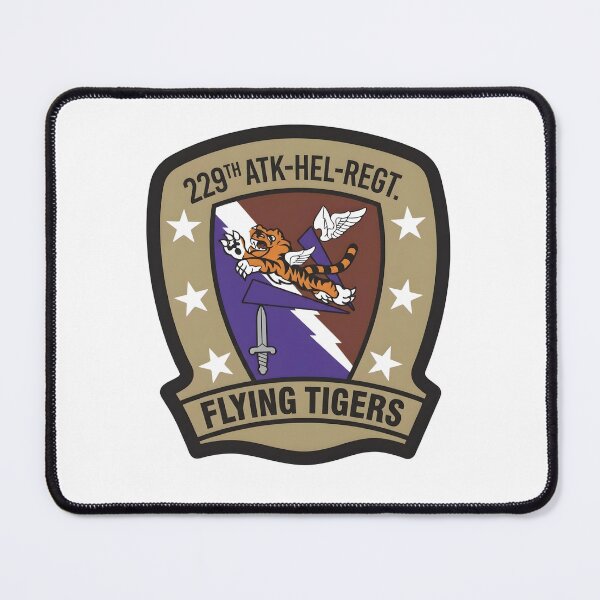 Item preview, 229th Attack Helicopter Regiment "Flying Tigers" Desert Insignia designed and sold by CharlieDesings.