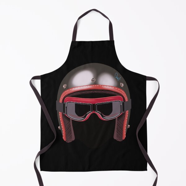 Item preview, Vintage Motorcycle Helmet Ghost Silhouette Hand Drawn Art designed and sold by Rhapsodic1290.
