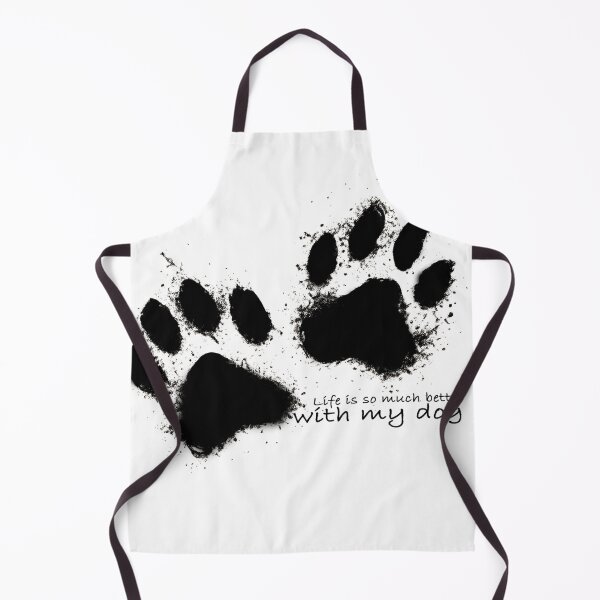 Item preview, Life is so much better with my dog | Paw print ink art. :D designed and sold by Kittcatking.