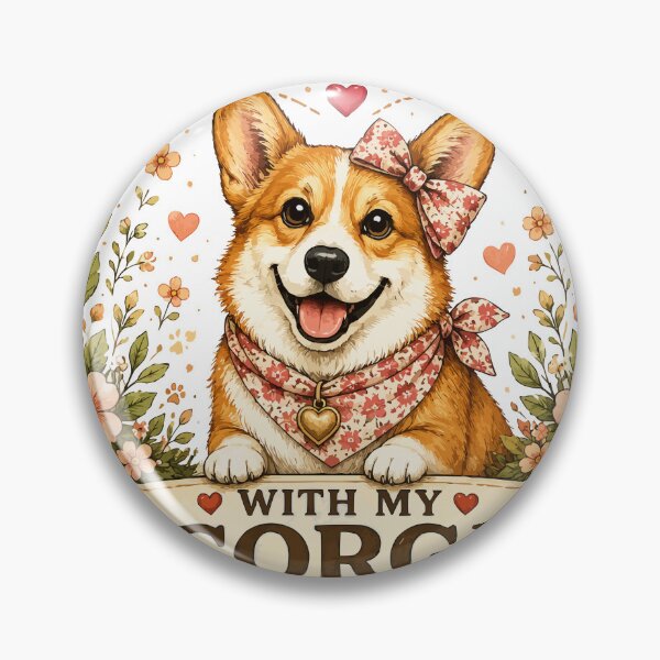Item preview, Life Is Better With My Corgi Aunt Vintage Floral Dog Lover Gift designed and sold by PinkAmazon.