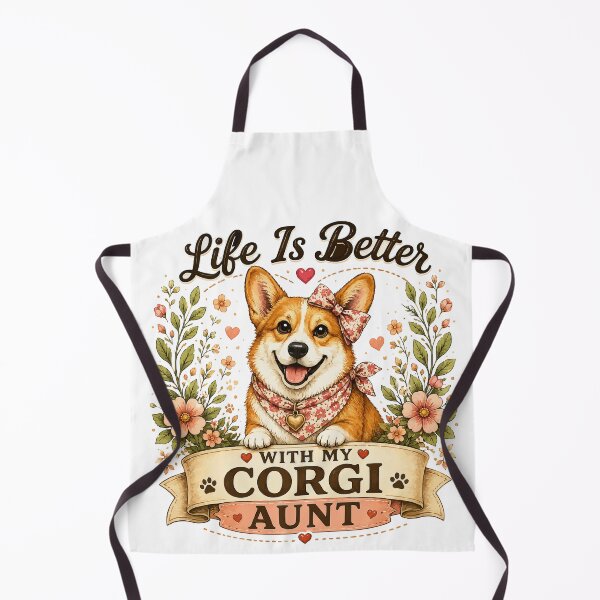 Item preview, Life Is Better With My Corgi Aunt Vintage Floral Dog Lover Gift designed and sold by PinkAmazon.