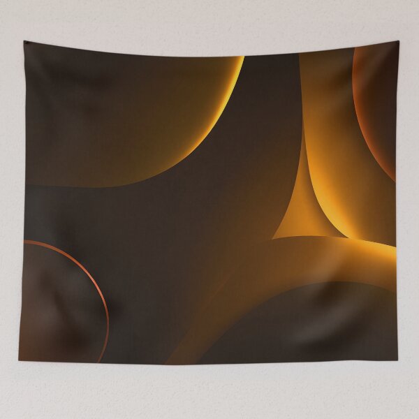 Item preview, Golden Curves Abstract Illumination designed and sold by ThaCriações.