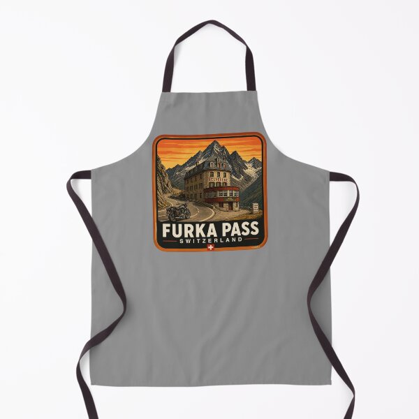 Item preview, Furka Pass Switzerland Furkapass Motorcycle Cycle Sticker TShirt 06 designed and sold by OuterShellUK.