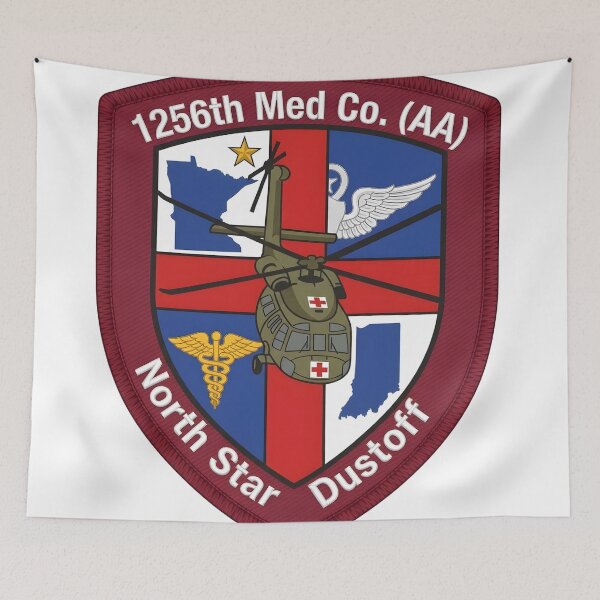 Item preview, 1256th Medical Company (Air Ambulance) "North Star Dustoff" Emblem designed and sold by CharlieDesings.