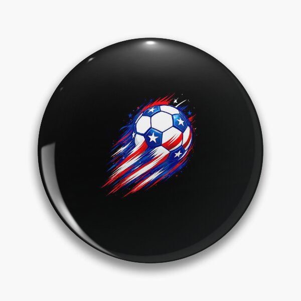 Item preview, USA Soccer Ball Patriotic American Flag Football Fan designed and sold by nojany.