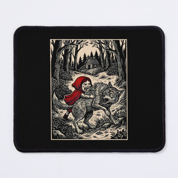 Item preview, Red Hood Wolf Big Bad Wolf Gothic Fairy Tale designed and sold by nojany.