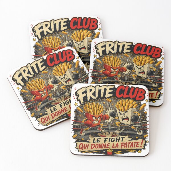 Item preview, Frite Club – The Fight That Gives You Potatoes | Humorous Design, Street Food, Vintage designed and sold by CR3@TIX-BOUTIK.