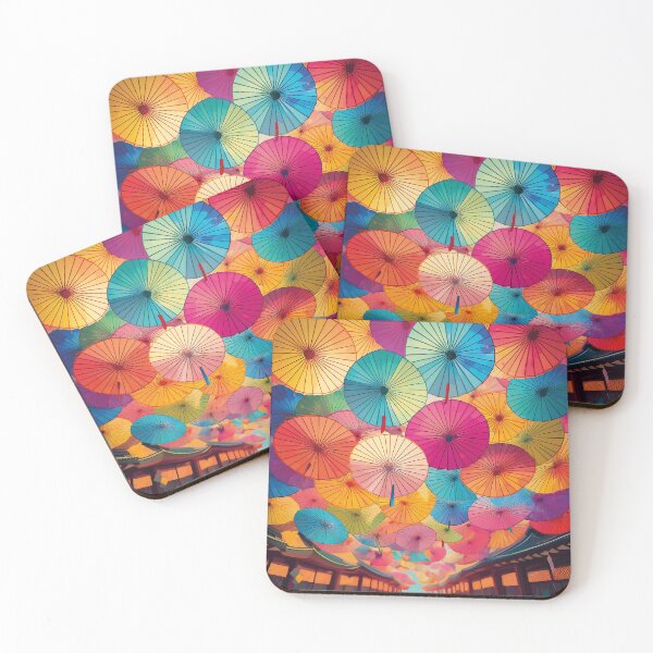 Item preview, Beautiful colorful Japanese umbrella art designed and sold by Photopat.