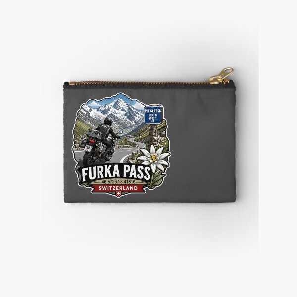 Item preview, Furka Pass Switzerland Furkapass Motorcycle Cycle Sticker TShirt 07 designed and sold by OuterShellUK.