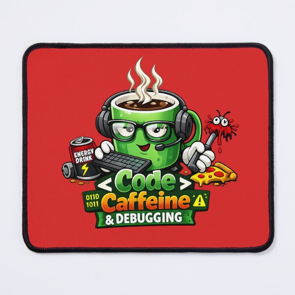 Item preview, Code Caffeine & Debugging - Funny Programmer Coffee Lover Design designed and sold by fattahovich.