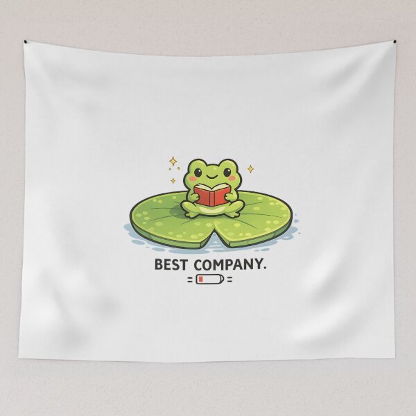 Item preview, Best Company Reading Frog designed and sold by Drofted.