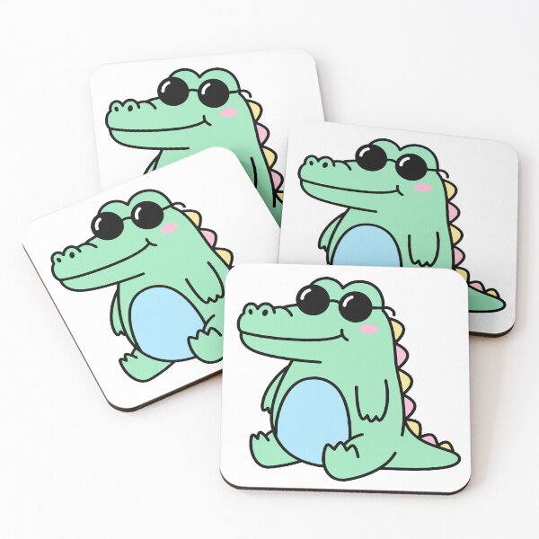 Item preview, Cool Cute Cartoon Alligator with Sunglasses designed and sold by Eldaz.