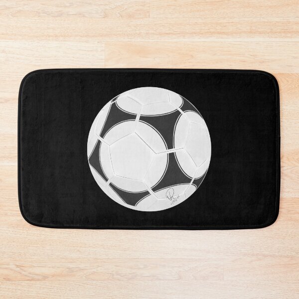 Item preview, Black and White Hand Drawn Soccer Ball Graphic designed and sold by Rhapsodic1290.