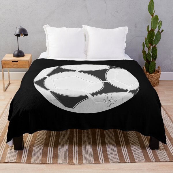 Item preview, Black and White Hand Drawn Soccer Ball Graphic designed and sold by Rhapsodic1290.