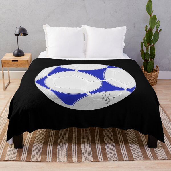Item preview, Ink Blue Hand Drawn Soccer Ball Graphic designed and sold by Rhapsodic1290.