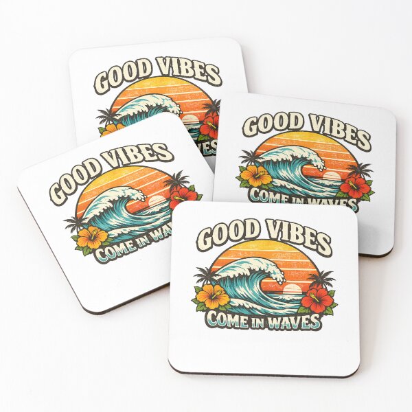 Item preview, Good Vibes Come in Waves  designed and sold by DPBTees70.