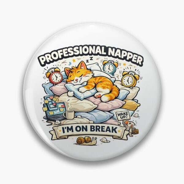 Item preview, Professional Napper Funny Lazy Cat Vector designed and sold by wizooo411.