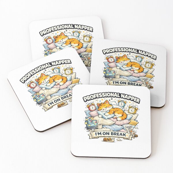 Item preview, Professional Napper Funny Lazy Cat Vector designed and sold by wizooo411.
