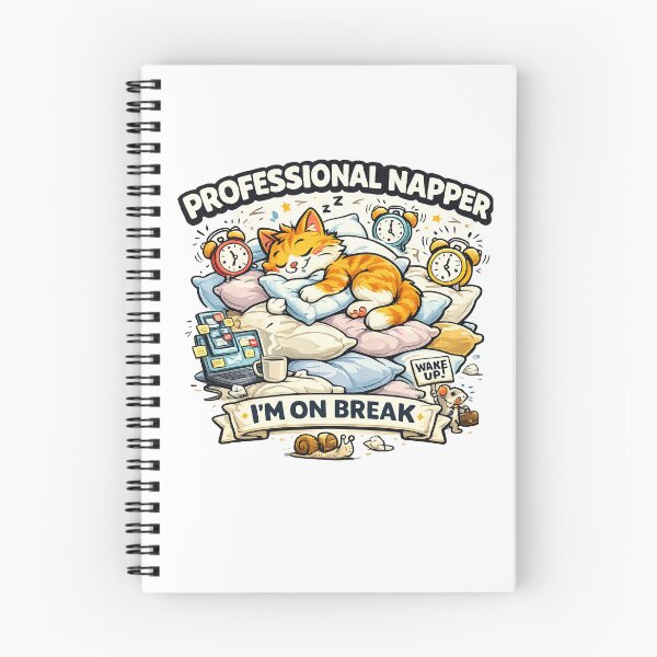Item preview, Professional Napper Funny Lazy Cat Vector designed and sold by wizooo411.