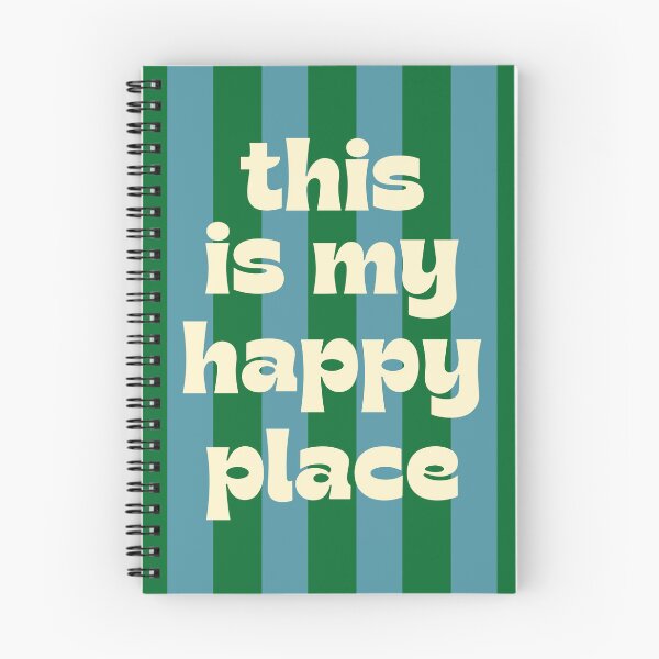 Item preview, This is my happy place (Green stripes edition) designed and sold by Paigaam.