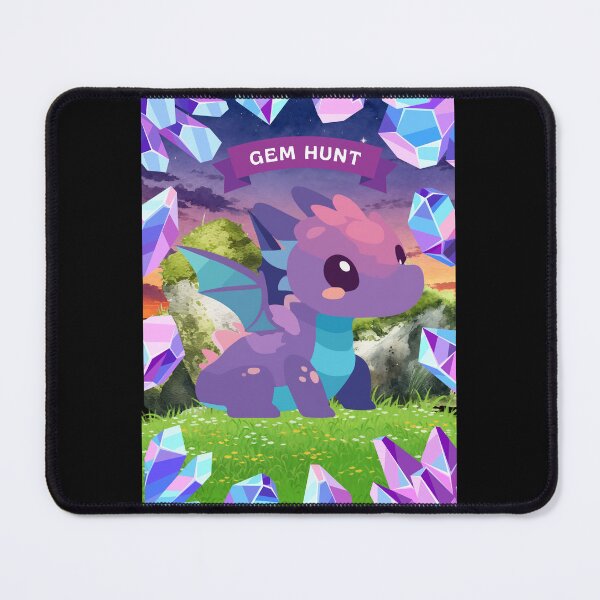 Item preview, Cute Purple Dragon Gem Hunt Adventure Poster designed and sold by Frafri92.