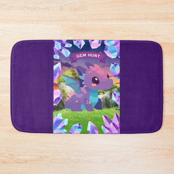 Item preview, Cute Purple Dragon Gem Hunt Adventure Poster designed and sold by Frafri92.
