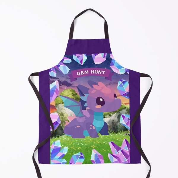 Item preview, Cute Purple Dragon Gem Hunt Adventure Poster designed and sold by Frafri92.