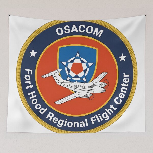 Item preview, OSACOM Fort Hood Regional Flight Center Patch designed and sold by CharlieDesings.