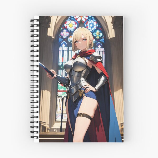 Item preview, Stained Glass Knight Anime Warrior Girl designed and sold by iloveanimechibi.
