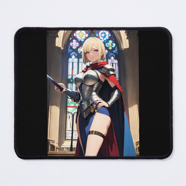 Item preview, Stained Glass Knight Anime Warrior Girl designed and sold by iloveanimechibi.