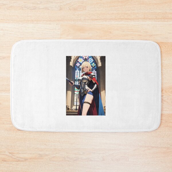 Item preview, Stained Glass Knight Anime Warrior Girl designed and sold by iloveanimechibi.