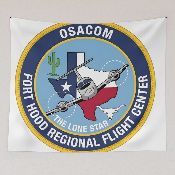 Item preview, OSACOM Fort Hood Regional Flight Center "The Lone Star" Variant Insignia designed and sold by CharlieDesings.