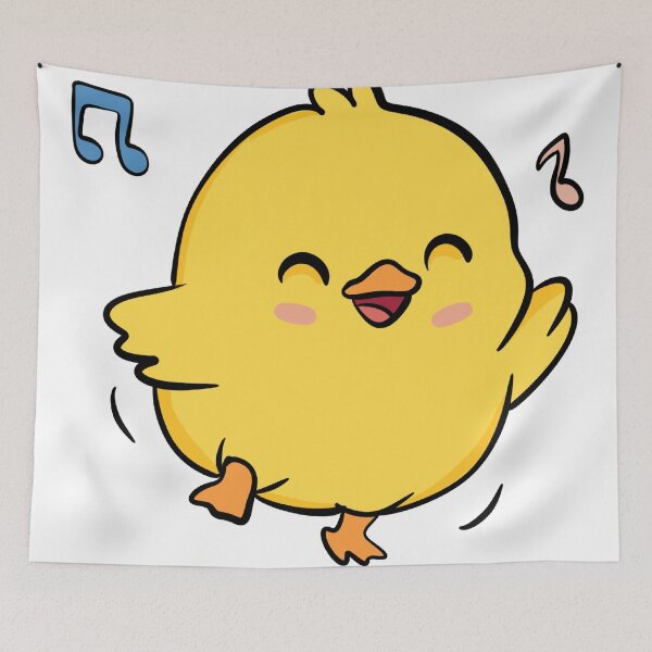 Item preview, Cute Dancing Little Chick with Music Notes designed and sold by LYAN-STORE.