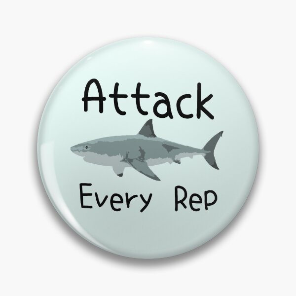 Item preview, Attack Every Rep - Shark gymwear designed and sold by natzshaw.