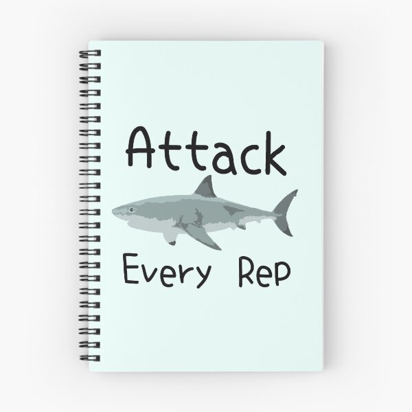 Item preview, Attack Every Rep - Shark gymwear designed and sold by natzshaw.