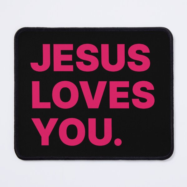 Item preview, Neon Jesus Loves You, Vibrant Christian Faith, Retro Religious, Inspirational Bible Quote designed and sold by Sprinkle12345.