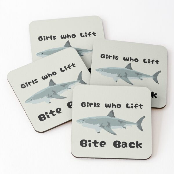 Item preview, Girlswho lift Bite Back - Shark gymwear designed and sold by natzshaw.