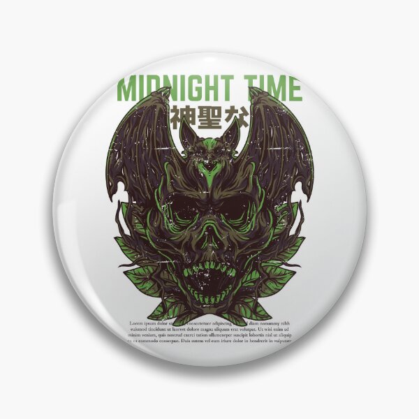 Item preview, Midnight Time Bat Skull - Gothic Horror Occult Art designed and sold by BrewChef.