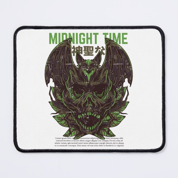 Item preview, Midnight Time Bat Skull - Gothic Horror Occult Art designed and sold by BrewChef.
