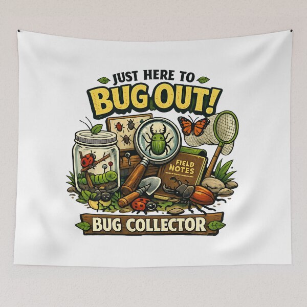Item preview, Just Here to Bug Out - Bug Collector Nature Explorer Insect Lover designed and sold by SidTastic .