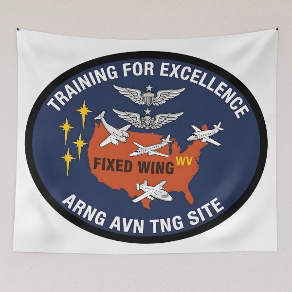 Item preview, West Virginia Army National Guard Fixed Wing Aviation Training Site Patch designed and sold by CharlieDesings.