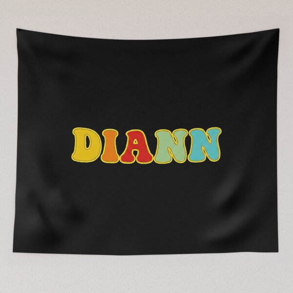 Item preview, ❤️ Diann Personalized Name Wavy Retro Shirt, Coffee Mug, Sticker Gift designed and sold by HelixPedia.