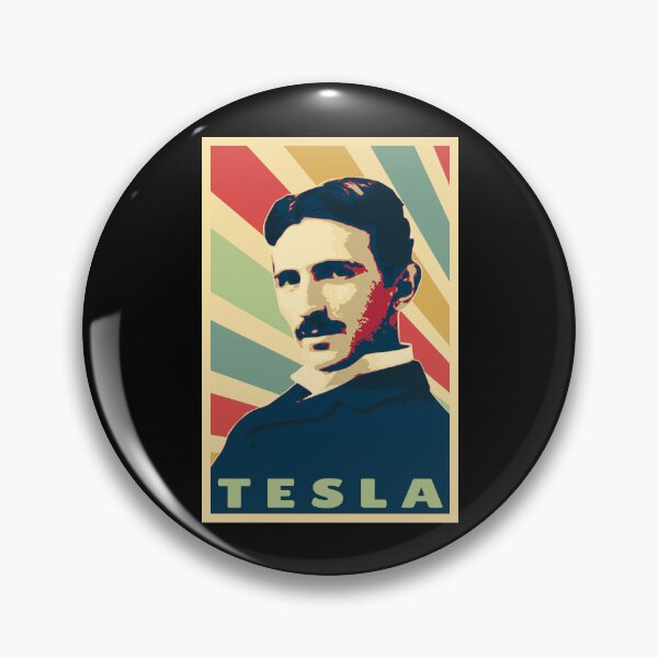 Item preview, Nikola Tesla Inventor Portrait Pop Art Design designed and sold by marke770.