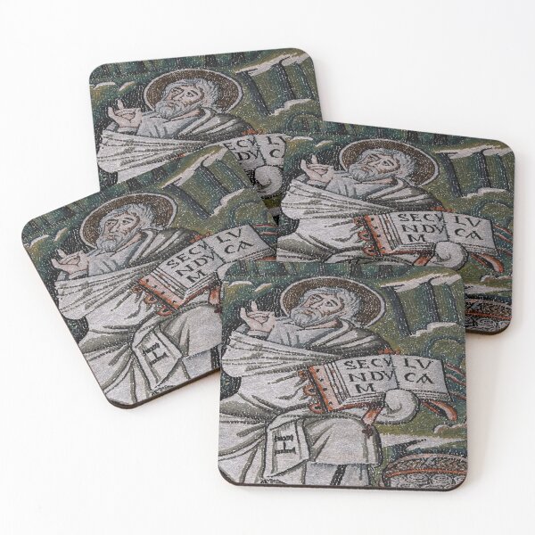 Item preview, St Luke the Evangelist in Byzantine mosaic designed and sold by TerryKerrImages.