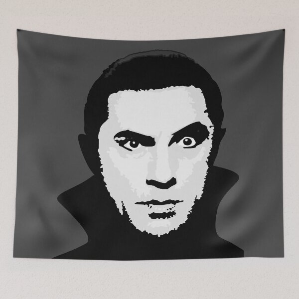 Item preview, Bela Lugosi black and white vector portrait designed and sold by BRU Design.