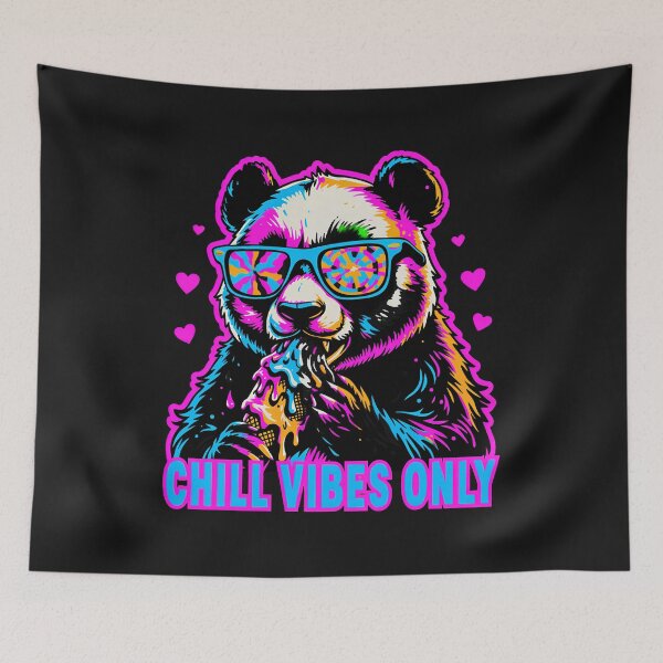 Item preview, CHILL VIBES ONLY PANDA designed and sold by BKDIGITALSHOP.
