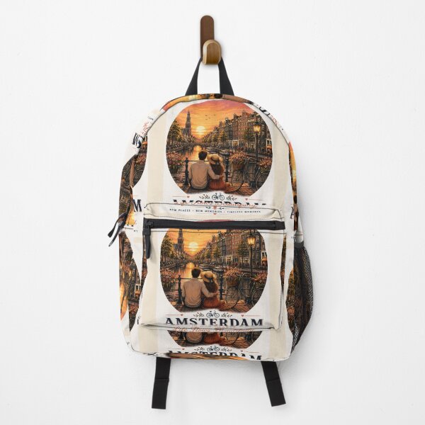 Item preview, Amsterdam In Our Hearts Life Flows Beautifully designed and sold by BagFactoryUK.