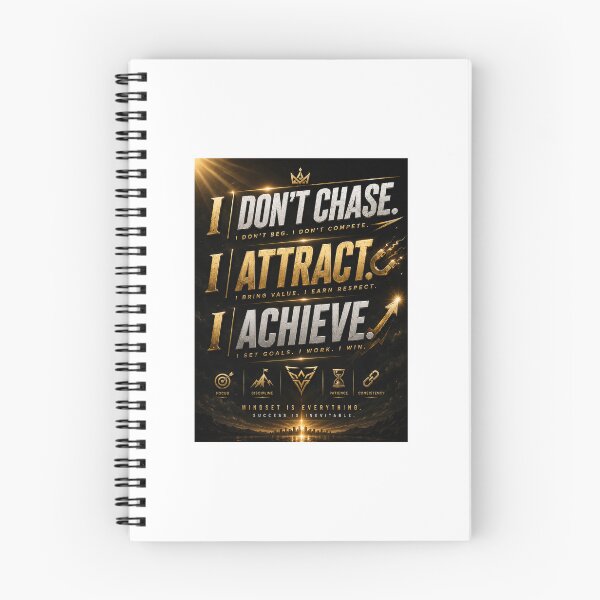Item preview, "I Don't Chase I Attract" + "Luxury Success Mindset"  designed and sold by MOTIV8URSELF.