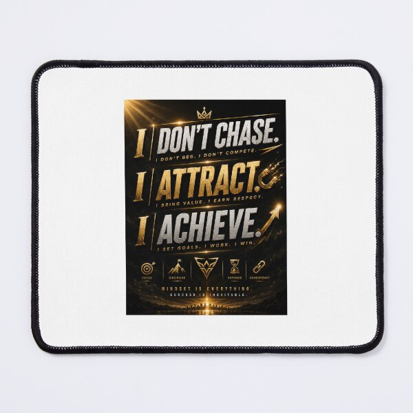 Item preview, "I Don't Chase I Attract" + "Luxury Success Mindset"  designed and sold by MOTIV8URSELF.