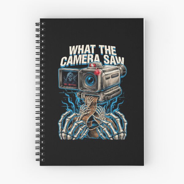 Item preview, What the Camera Saw, Retro Horror Found Footage VHS 80s Graphic designed and sold by CryptReel.